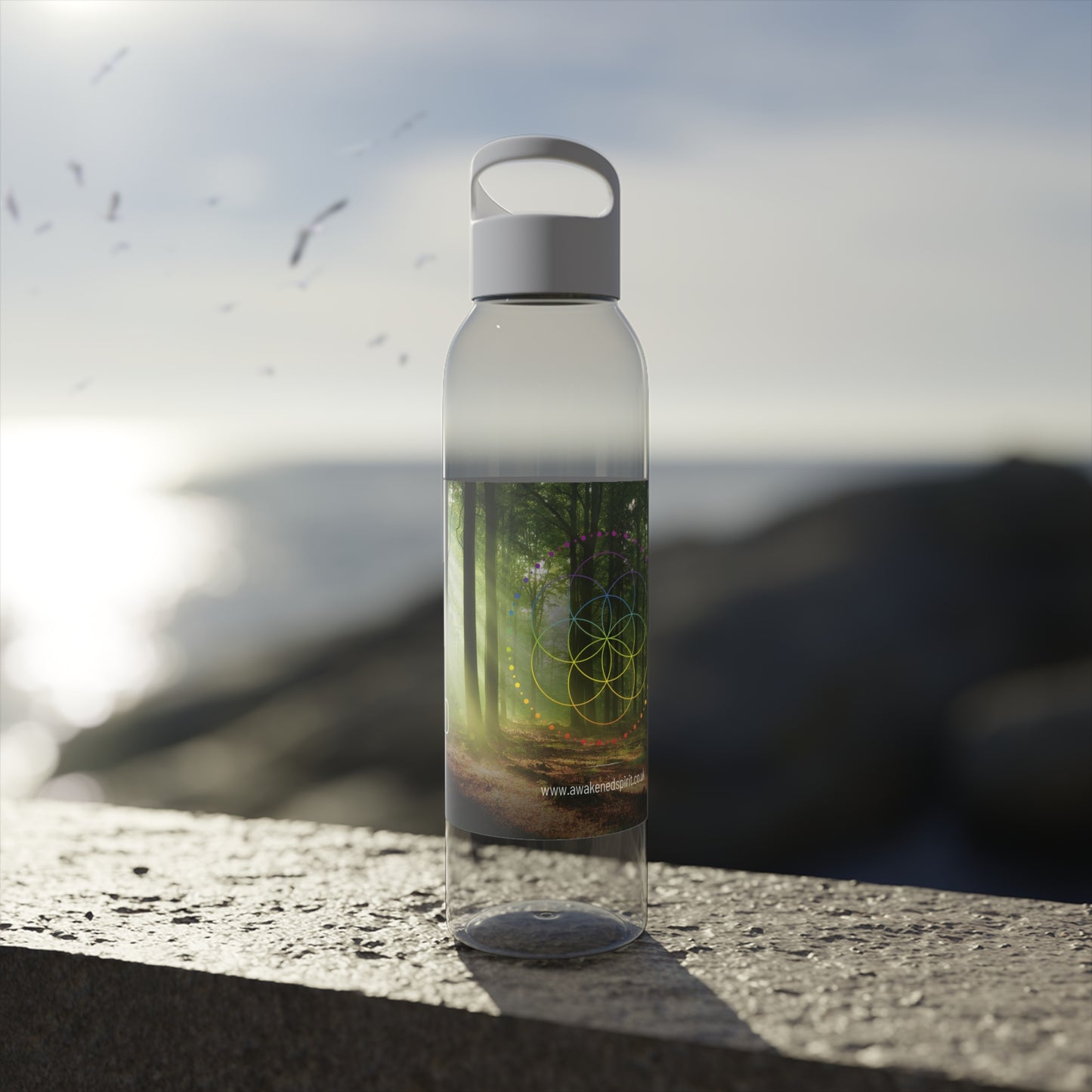 Forest Path Water Bottle — Nature-Inspired Hydration Bottle